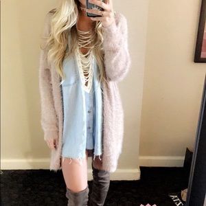 LF Furst of a Kind Denim Cutoff Sleeve Shirt/Dress